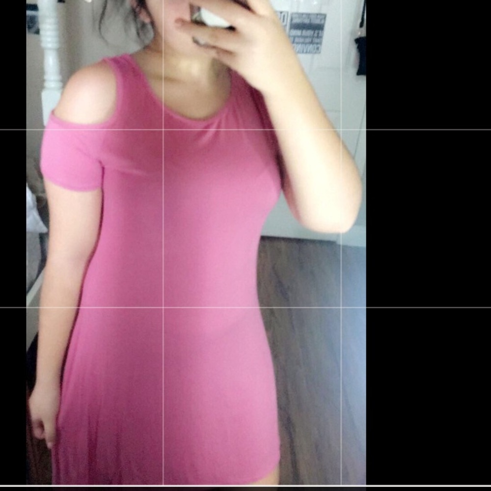 Cute thin pink dress